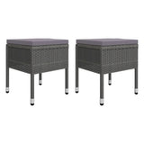 5 Piece Garden Dining Set Grey