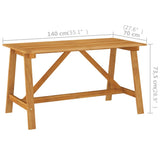 5 Piece Garden Dining Set Brown - Extra Image