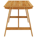 5 Piece Garden Dining Set Brown - Close-Up Angle