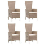 5 Piece Garden Dining Set Beige