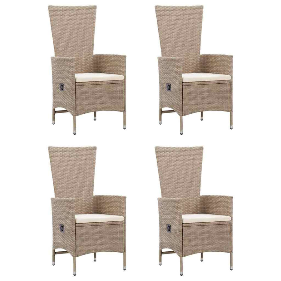 5 Piece Garden Dining Set Beige