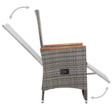5 Piece Garden Dining Set Grey