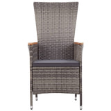 5 Piece Garden Dining Set Grey - Extra Image