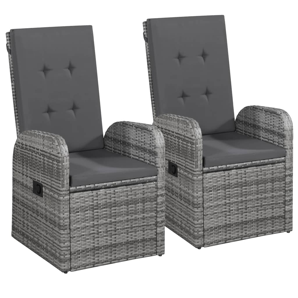 5 Piece Garden Dining Set Grey