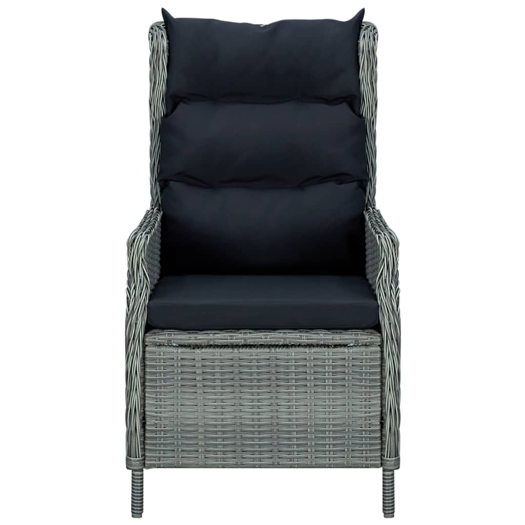5 Piece Garden Dining Set Light Grey