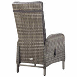 7 Piece Garden Dining Set Grey