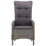 7 Piece Garden Dining Set Grey - Extra Image