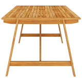 9 Piece Garden Dining Set Beige - Top-Down View