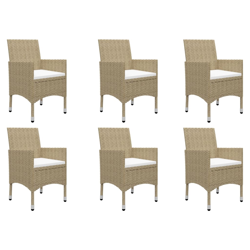 9 Piece Garden Dining Set Beige