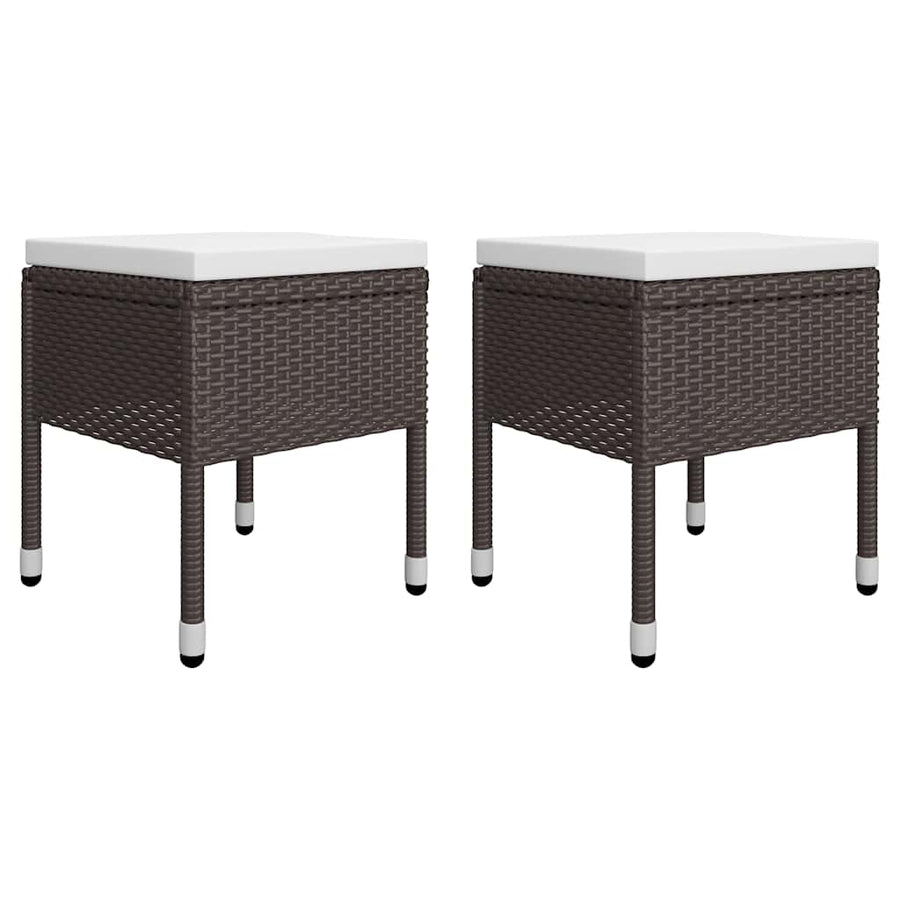 9 Piece Garden Dining Set Brown