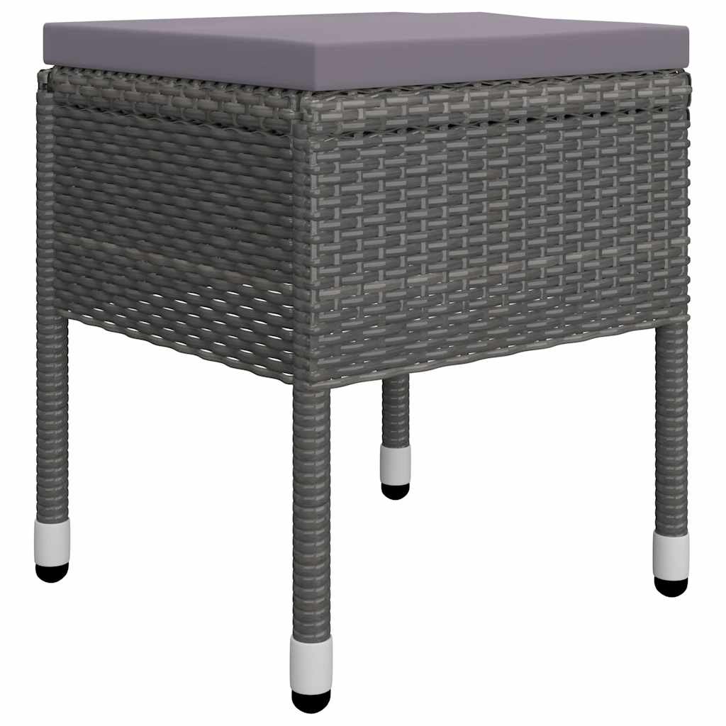 9 Piece Garden Dining Set Grey
