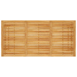 7 Piece Garden Dining Set Grey - Side View