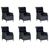 9 Piece Garden Dining Set Dark Grey - Extra Image