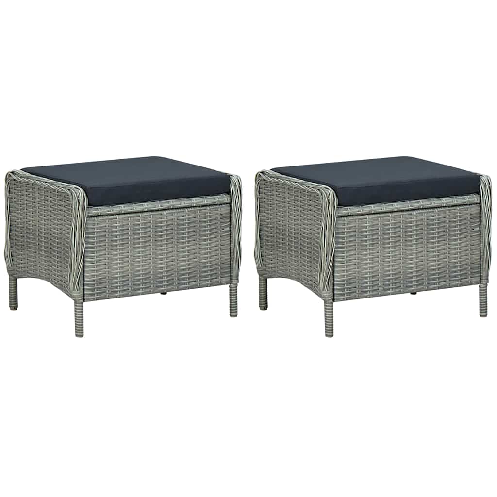 9 Piece Garden Dining Set Light Grey