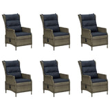 9 Piece Garden Dining Set Brown - Top-Down View