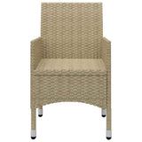 3 Piece Garden Dining Set Beige