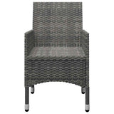 5 Piece Garden Dining Set Grey