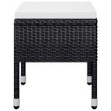 5 Piece Garden Dining Set Black