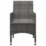 5 Piece Garden Dining Set Grey