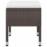 5 Piece Garden Dining Set Brown
