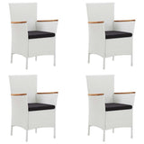 5 Piece Garden Dining Set - 45-Degree Angle