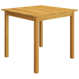 5 Piece Garden Dining Set Brown - Front View