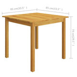3 Piece Garden Dining Set Brown - Extra Image