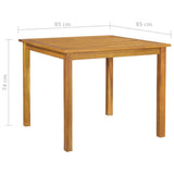 5 Piece Garden Dining Set Grey