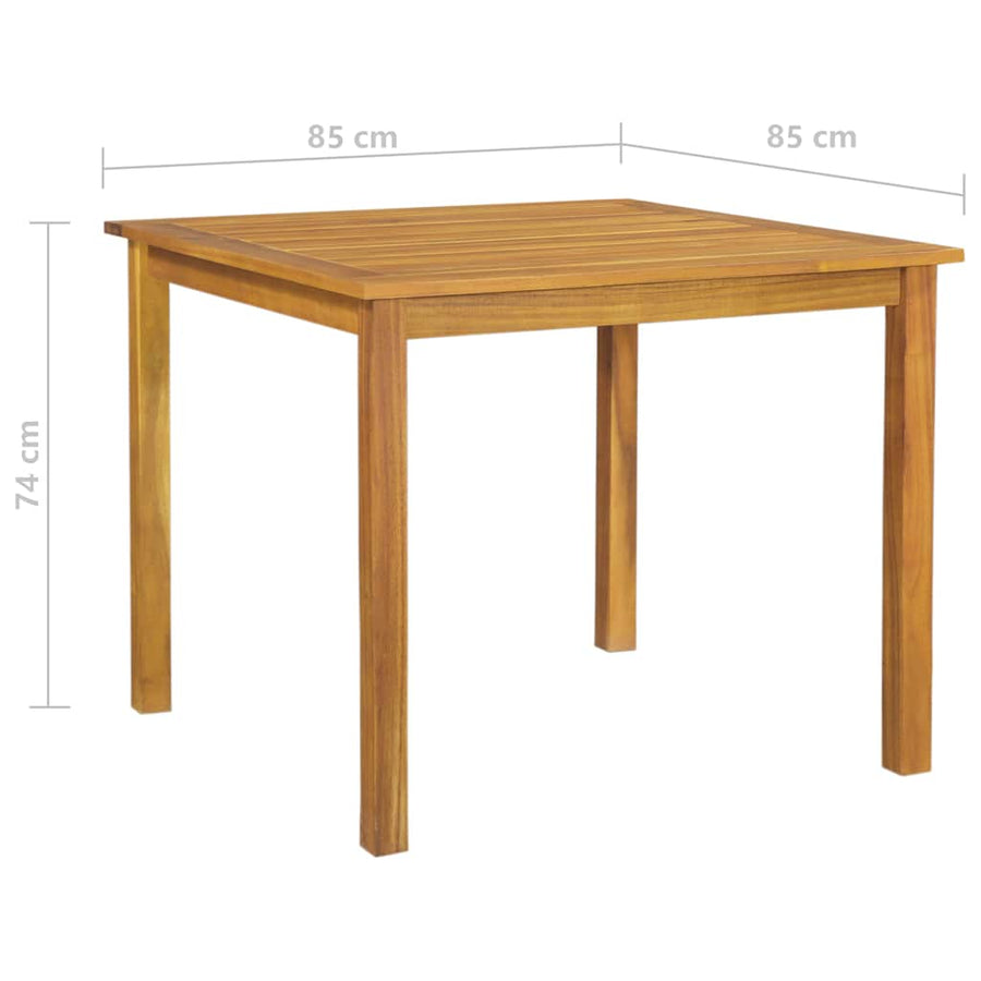 5 Piece Garden Dining Set Grey