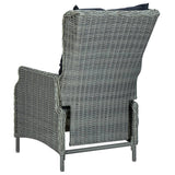 5 Piece Garden Dining Set Light Grey - Extra Image