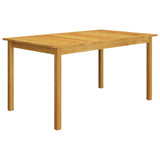 5 Piece Garden Dining Set Brown - Rear View