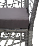 5 Piece Garden Dining Set Grey - Extra Image