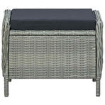 7 Piece Garden Dining Set Light Grey