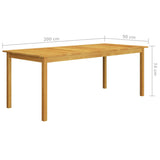 7 Piece Garden Dining Set Grey - Extra Image