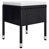 11 Piece Garden Dining Set Black - Extra Image