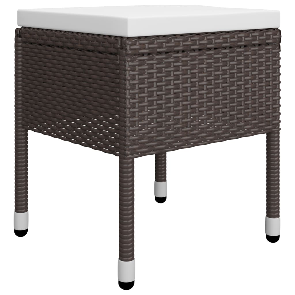 11 Piece Garden Dining Set Brown