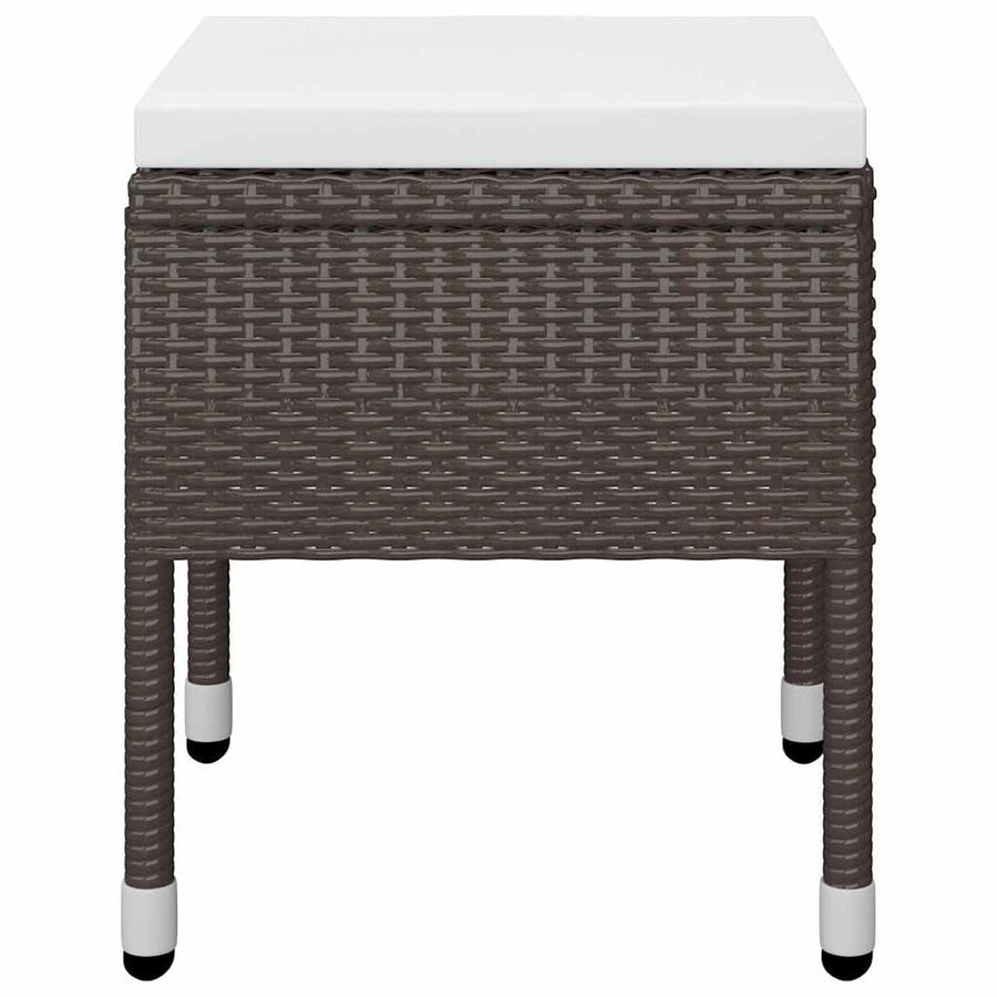 11 Piece Garden Dining Set Brown