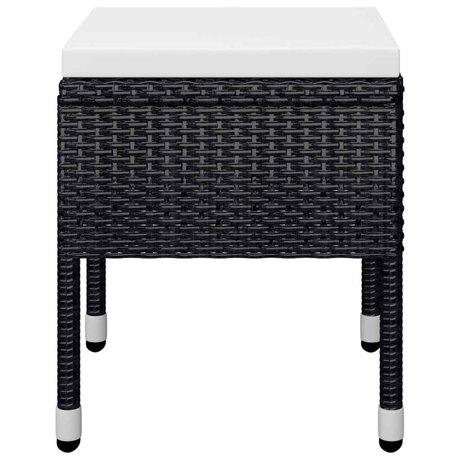 11 Piece Garden Dining Set Black