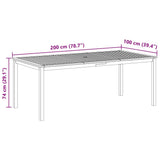 9 Piece Garden Dining Set Black
