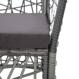 9 Piece Garden Dining Set Grey - Extra Image