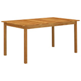 9 Piece Garden Dining Set Grey - Front View