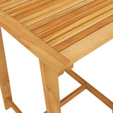 5 Piece Garden Bar Set with Cushions Grey - Close-Up Angle