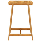 3 Piece Garden Bar Set Brown - 45-Degree Angle