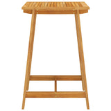 5 Piece Garden Bar Set Brown - 45-Degree Angle