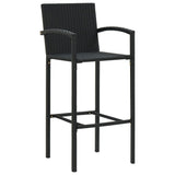 5 Piece Garden Bar Set Black - Extra Image