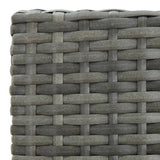 5 Piece Garden Bar Set with Cushions Grey