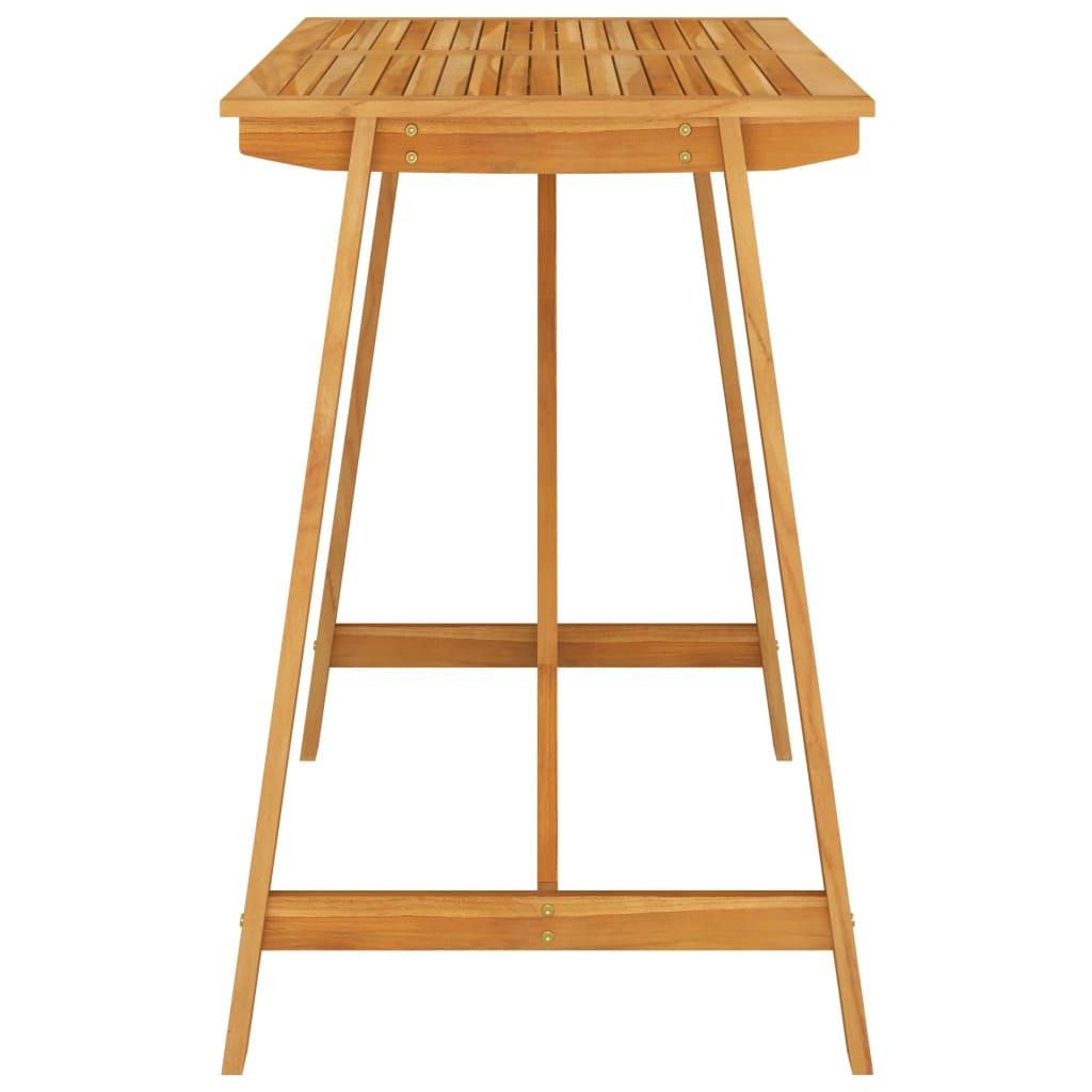 5 Piece Garden Bar Set with Cushions Brown