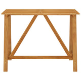 5 Piece Garden Bar Set Brown - Top-Down View