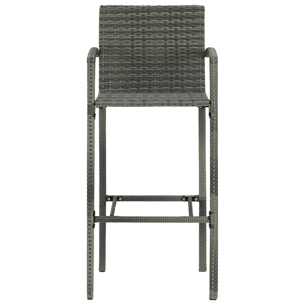 5 Piece Garden Bar Set Grey
