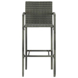 5 Piece Garden Bar Set Grey